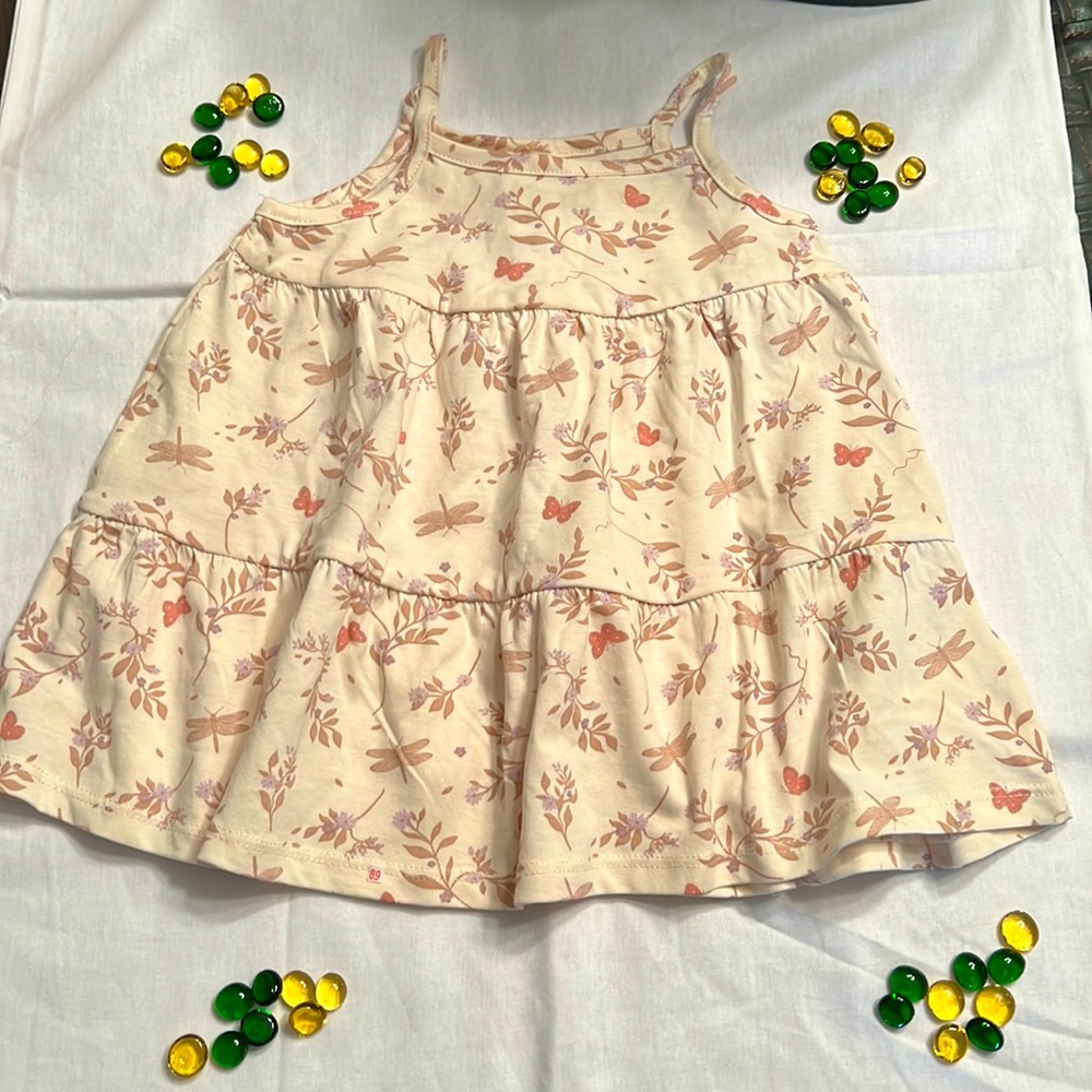 Baby Girls Square Neck Sleeveles